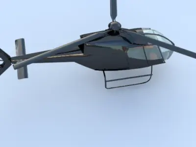 eurocopter helicopter 3D model
