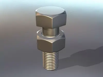 Nut and Blot Model 3D model