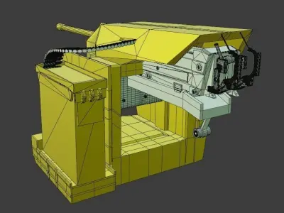 Sarp Weapon System Sarp Silah Sistemi Low-poly 3D model