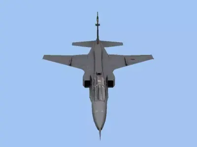 Jaguar GR1 Low-poly 3D model