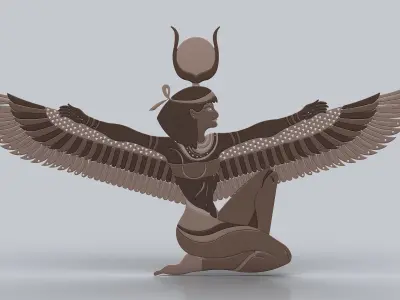 Egyptian Symbols - 053 - Topology 3D model