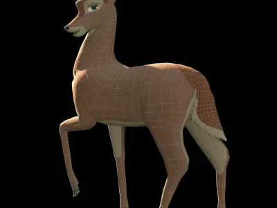 Faline Doe Low-poly 3D model