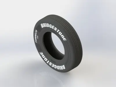 Bridgestone wheel 7 00R16 3D model