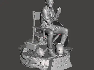 Stan Lee 3D Model Ready to Print STL 3D print model