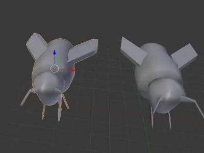 Free bee model- first attempt Free 3D model