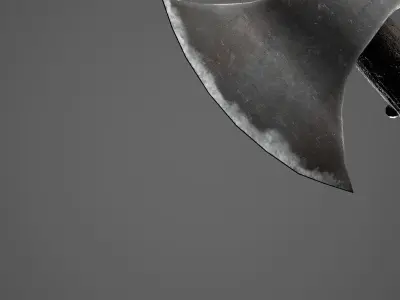 Double Axe Low-poly 3D model purchase