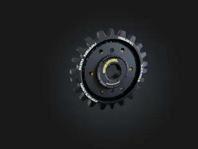 Gear model Low-poly 3D model
