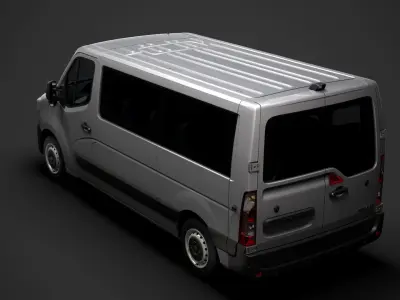 Renault Master L2H1 WindowVan 2020 3D model
