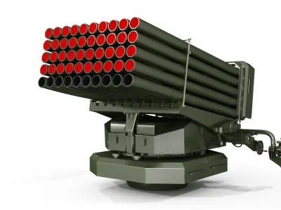 Multiple Launch Rocket System 3D model