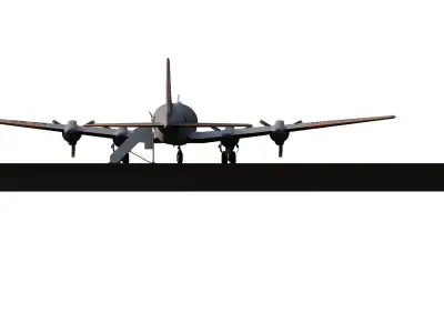 AMERICAN OVERSEAS AIRLINES CONSTELLATION L-049 and DOUGLAS DC-4 3D model