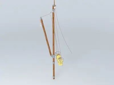 ARGONAUTIX marine details mast and winchs Free 3D model