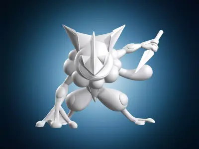 Ninja Frog Warrior Action Miniature 3D print model