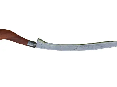 Rencong Traditional Weapon From Aceh Indonesia 3D model