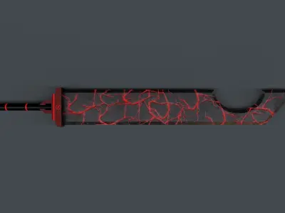 Sci-Fi Sword V1 - 04 Low-poly 3D model