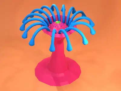 Under Water Sea Plant- Free low-poly 3D model