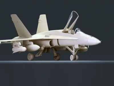 McDonnell Douglas FA-18 Hornet 3D model