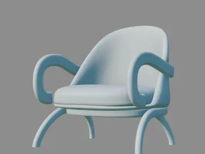Modern chair with creative design Free 3D model