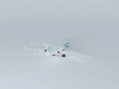 Viking Express Bombardier Challenger 300 Free 3D model