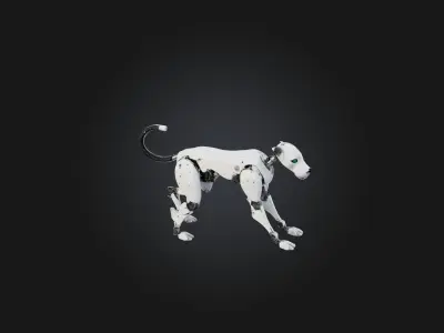 RoboDog Model Low-poly 3D model