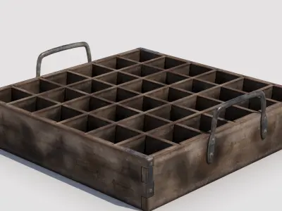 Bottle Drink Box Low-poly 3D model