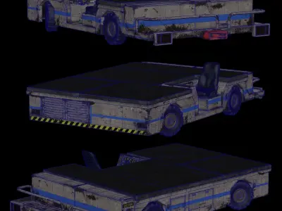 Aircraft Tow Tractor 3D model