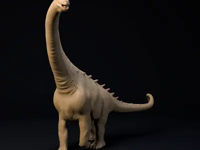 Alamosaurus 1-100 scale pre-supported FREE model Free 3D print model