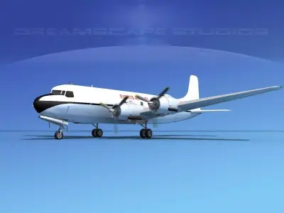 Douglas DC-6 Everts Air Fuel 3D model