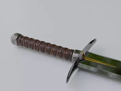 Ancient Indian Sri Lankan Sword with 4K textures 3D model