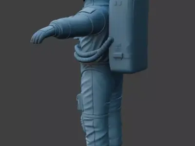 Realistic Astronaut Space Suit 3D Model 3D model