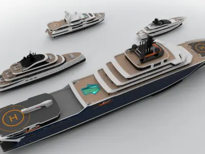Collection Yachts July 2024 3D model