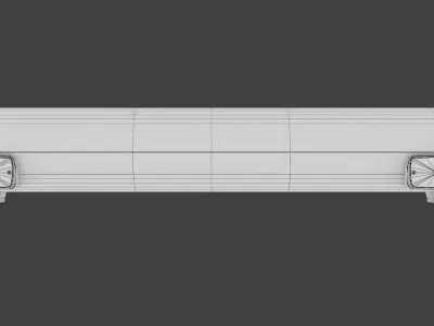 Generic Emergency Light Bar Low-poly 3D model