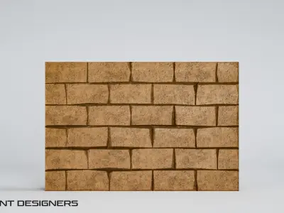 Ancient Egypt Wall Low-poly 3D model