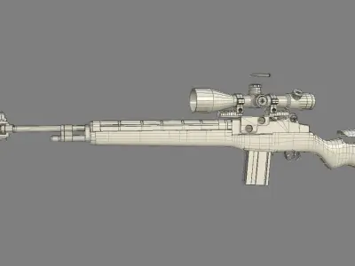 Model of  M21 Sniper rifl 3D model