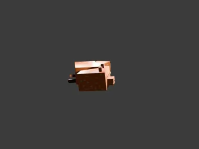 fox minecraft 3D model