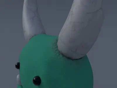 Textured sci-fi puppet - Fantasy Monster Low-poly 3D model