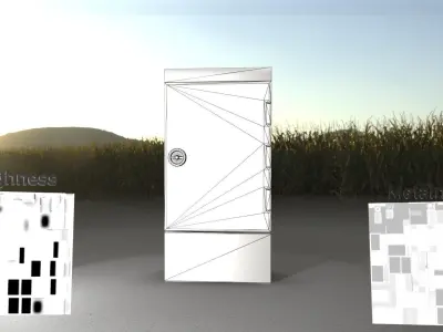 Electrical Distribution Cabinet 169 Low-poly 3D model