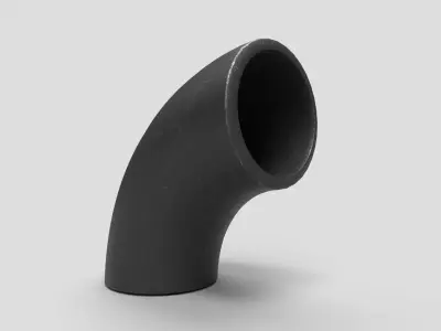 Elbow Pipe Long Radius 2 inches 3D model