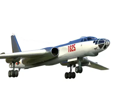 Tu-16 Badger Xian H-6A 3D model