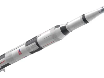 Saturn V Rocket 01 3D model