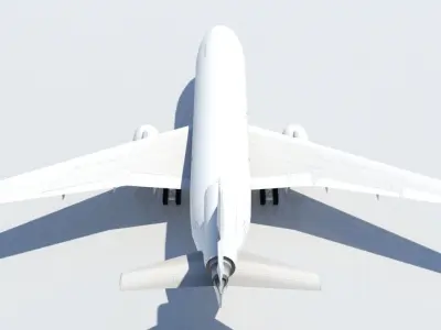 McDonell Douglas MD-11F freighter Low Poly Static Low-poly 3D model