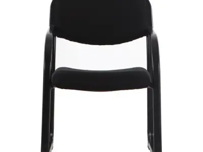 WP Bentonville Stackable Polyester Seat Waiting Room Chair 3D model