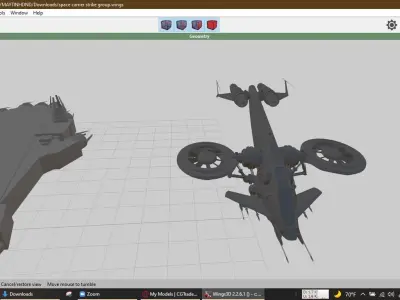 space aircraft carrier Free 3D model