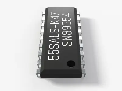 Classic Chip with 2K PBR Textures 3D model