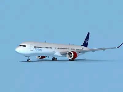 Boeing 767-400 SAS 3D model