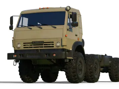 Kamaz-6350 Heavy utility truck 3D model