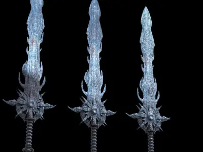 Ice Witch Sword 3D model