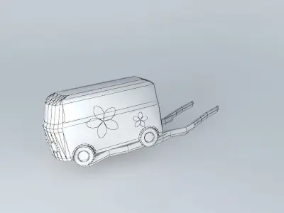 Mothership toy camper van Free 3D model
