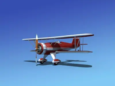 Waco YMF-5 V02 3D model