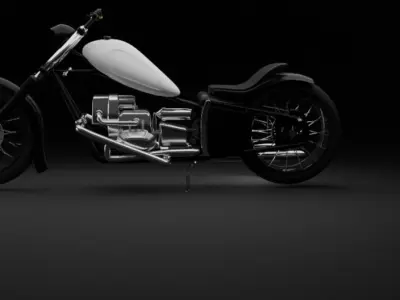 Royal Enfield Motorcycle Low-poly 3D model