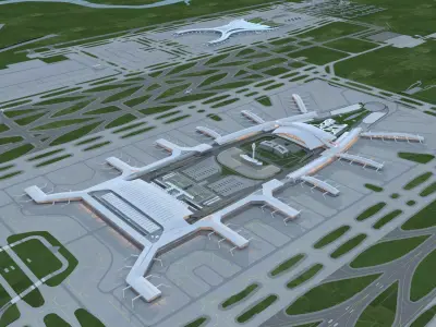 international airport 3D model